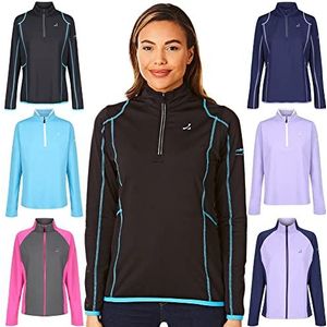 Under Par Dames Zip Neck Mid Layer Top Jacket Golf Shirt