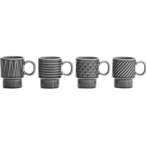 Sagaform 5018070 Coffee & More espresso kopjes, aardewerk, 10 cl, 4 stuks (1 stuk)