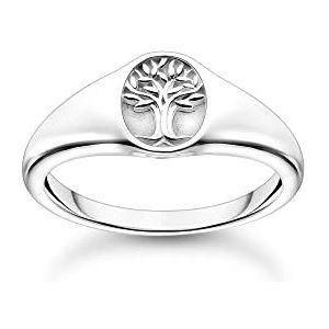 THOMAS SABO Damesring Tree of Love zilver 925 sterling zilver TR2374-001-21, 52 EU, 925 sterling zilver, kubische zirkonia.