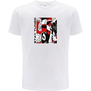 ERT GROUP Origineel en officieel gelicentieerd door Looney Tunes White T-shirt voor heren, Space Jam 018, eenzijdige print, maat XS, Space Jam 018 Wit, XS