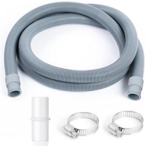 AiQInu - Afvoerslang - 2 m - Voor Vaatwasser - Met 2 Slangklemmen