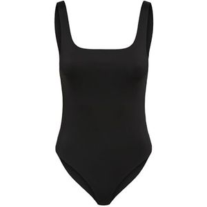 PIECES Pcadina Strap Bodystocking Body voor dames, zwart, XS