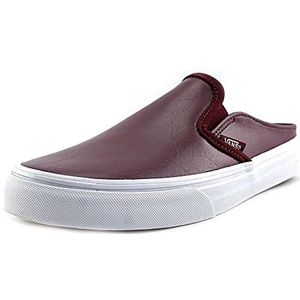 Vans Classic Slip-on Mule, uniseks, laag bovenstuk, Rood Leather Port Royale True White, 39 EU