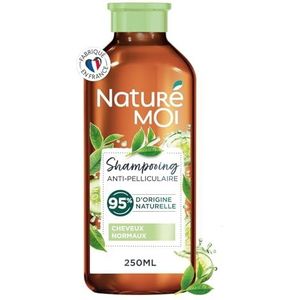 Naturé Moi - Anti-roos shampoo – normaal haar – shampoo zonder sulfaten – haarverzorging roos – thee, biologisch komkommerwater – 95% natuurlijke oorsprong – 250 ml – geproduceerd in Frankrijk