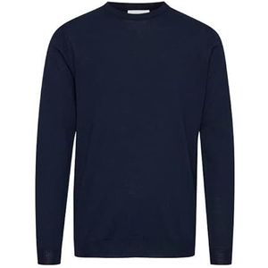 CASUAL FRIDAY Heren CFGregory Crew Neck Knit Pullover 194013 / Dark Navy, XL, 194013/Dark Navy, XL