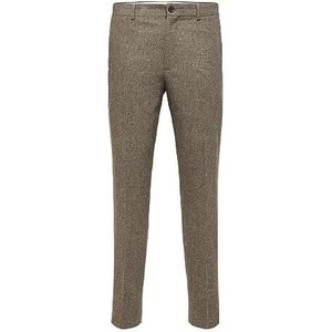 SELETED HOMME Slhslim-Adrian TRS B Noos, Brownie/Checks: Multi, 50