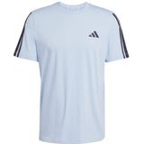 adidas Heren ADIDAS MEN 3-STRIPES T-SHIRT, glow blue, M