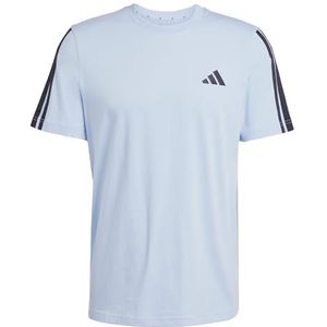 adidas Heren ADIDAS MEN 3-STRIPES T-SHIRT, glow blue, M