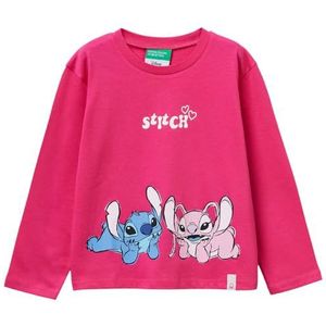 United Colors of Benetton T-shirt M/L, Paars, 18 mesi