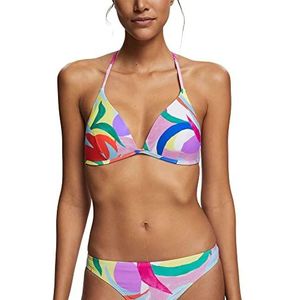 ESPRIT Gerecycleerd: bikini-top met kleurrijk patroon, paars, 40