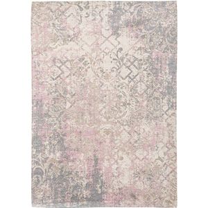 Louis de Poortere tapijten FADING WERELD BABYLON 8546 ALGARVE Grijs & Roze Antiek Verdoofde en Vervaagde Vintage stijl gebied tapijten (80x150cm (2'7x5'))