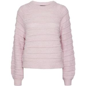 PIECES Dames Pcjayda Ls O-Neck Knit Noos gebreide trui, Pink Lavender., S
