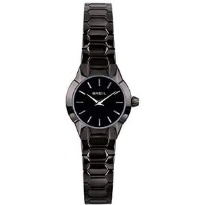 Breil Bekijk New ONE Collection only time Beweging - 2h Quartz en Stalen Armband voor Vrouw, Zwart, Eén maat, Armband