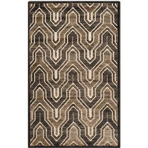 Safavieh Modern tapijt, PAR352, geweven viscose PAR352. 78 X 121 cm Licht antraciet/crème.