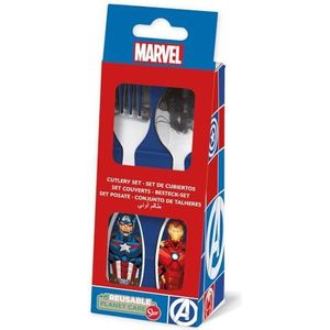 Marvel Avengers Captain America Iron Man Blauw, 2 stuks