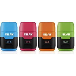 Milan - Compact Gum en Dubbele Puntenslijper - Blauw - Synthetisch Rubber