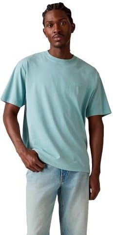 Levi's - A0637-0171 - T-shirt - Blauw - Katoen - Korte Mouwen