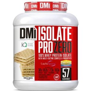 DMI Protein ISOLATE PRO ZERO - 100% wei-eiwitisolaat met DigeZymeÂ® en LactoSporeÂ® (wafervanle, 2 kg)