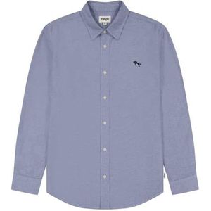 LS 1 PKT Shirt, blauw (Oxford blue), XL