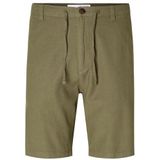 SELETED HOMME Slhregular-Brody Linnen Shorts Noos, Burnt Olive, XL