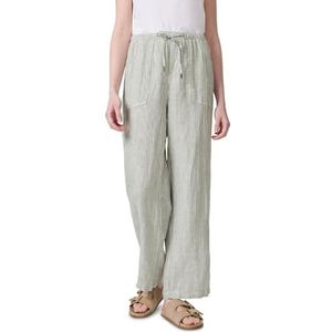 Street One Studio - Linnen Broek - Gestreept - Loose Fit - High Waist - Licht