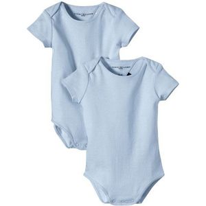 Tommy Hilfiger Baby Jongens Body, blauw (482 Baby Blue), 62 cm