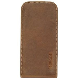 Suncase Premium Flipstyle lederen hoes voor de Samsung Galaxy S3 i9300 antiek camel