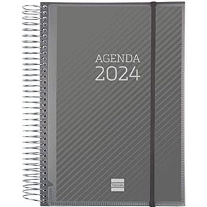 Finocam - Kalender 2024, personaliseerbaar, spiraalbinding, 1 dag, pagina januari 2024 - december 2024 (12 maanden), Catalaans