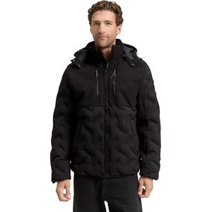 Tom Tailor - Regular Fit Bodywarmer - Effen - Herenjack - Afneembare Capuchon