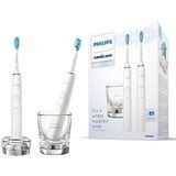 Philips Sonicare Elektrische Tandenborstel DiamondClean 9000 Duo - Voor wittere tanden - Poetsdruksensor - App connected - 4 Poetsstanden - 3 sterktes - Luxe oplaadglas - HX9914/55