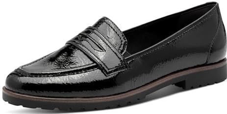 Tamaris - Essentials HW 2025 - Loafers - Zwart - Platte Zolen met Gespdetail