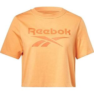 Reebok Dames Identity Crop T-Shirt, Grijs, L, Grijs, XS
