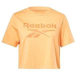Reebok Dames Identity Crop T-Shirt, Grijs, L, Grijs, XS