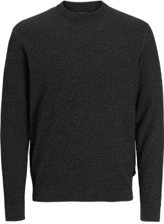 Jack & Jones - JPRBLAREAGAN KNIT CREW NECK - Gebreide Trui - Volcanic Ash