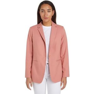 Tommy Hilfiger Dames MD CORE Regular SB Blazer Teaberry Blossom 46, Theeaberry Blossom, 72 NL