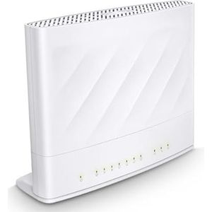 Wifi-router 6 Voip Dual Band, 1201 Mbit/s (5 GHz), 574 Mbit/s (2,4 GHz), ideaal voor hoge snelheid en meerdere verbindingen.
