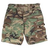 Mil-Tec US gewassen ripstop bermuda shorts Woodland, Bos, L