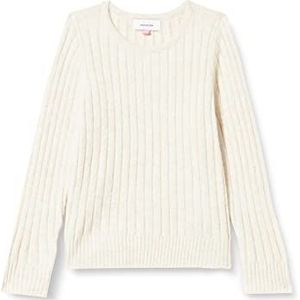 VERO MODA Meisjes Vmeline Ls O-Neck Blouse Gan Girl Pullover, berken/details: melange, 116 cm
