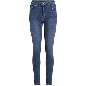 VILA Skinny Broek VISARAH Medium Blue Denim