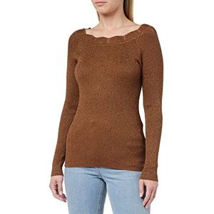 ICHI Dames IHMOPAZ LS2 pullover, 181031/Toffee, L