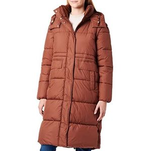 TOM TAILOR Dames Lange winterjas 1032504, 30041 - Grounded Brown, M