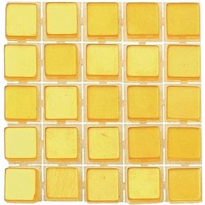 GLOREX poly-mozaïek, kunststof, geel, 15 x 5,6 x 0,3 cm