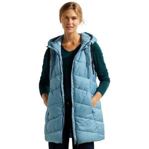 Cecil Dames B220186 gewatteerd vest lang, Adriatic Blue, L, Adriatic Blue., L