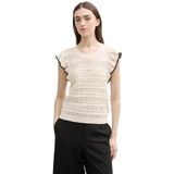 TOM TAILOR - 10332 - Pullunder - Off White - Mouwloos - Dames