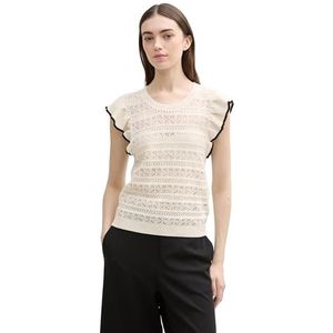 TOM TAILOR - 10332 - Pullunder - Off White - Mouwloos - Dames