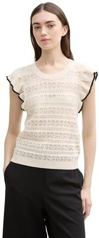 TOM TAILOR - 10332 - Pullunder - Off White - Mouwloos - Dames