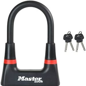 Master Lock Heavy Duty U-slot voor Fiets [Sleutel] [Gecertificeerd fietsslot] 8278EURDPRO - voor Stadsfiets, Elektrische fiets, MTB, Racefiets, Vouwfiets