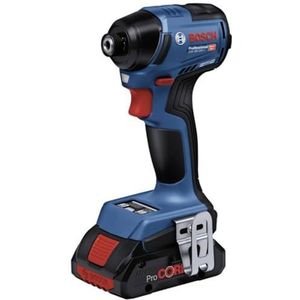 Bosch Professional 18V System accudraaislagmoeraanzetter GDR 18V-220 C (max. 3400 min-1, koppel van 220 Nm, borstelloze motor, zonder accu's en oplader, incl. 1 x riemclip, 1 x bithouder)