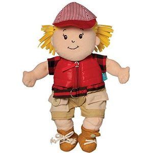 Manhattan Toy 159670 Baby Stella Leren om Poppenkleding & Schoenen te kleden, Veelkleurig, 38,1cm