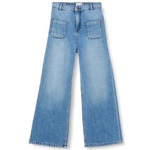 Noppies Girls Denim Pants Edwardsville, Medium Blue Wash - P044, 116 cm